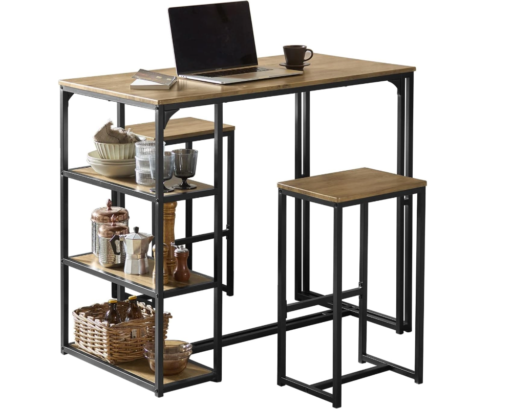 Bar Table Set with Bar Stools Chairs