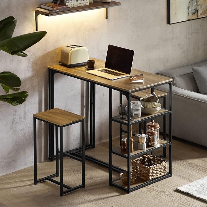 Bar Table Set with Bar Stools Chairs