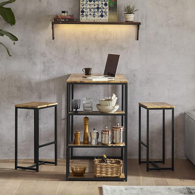 Bar Table Set with Bar Stools Chairs
