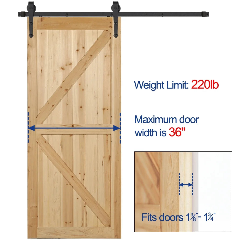 Barn Door Hardware 2.5m