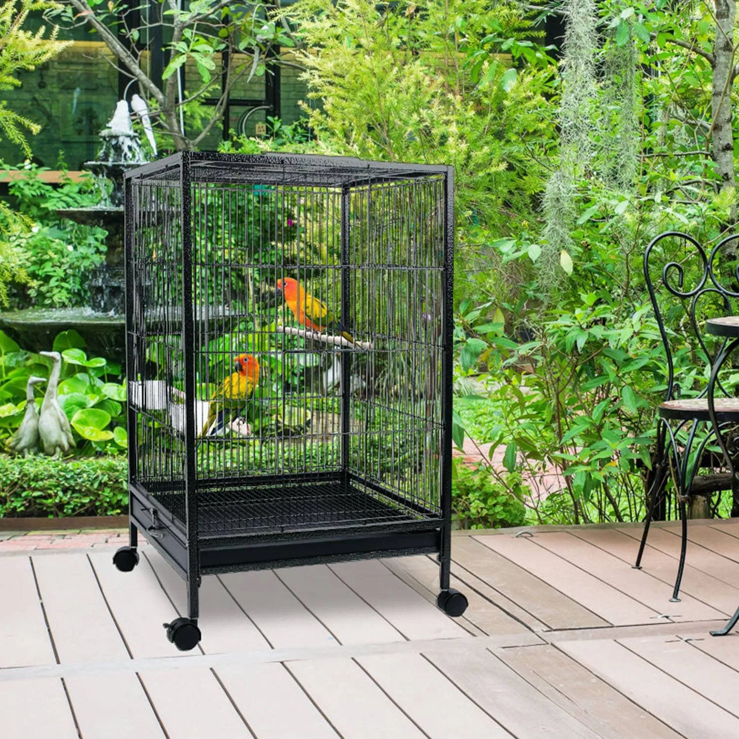Bird Cage Parrot Aviary Perch Carrier