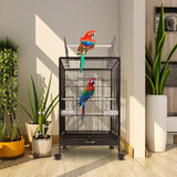 Bird Cage Parrot Aviary Perch Carrier