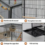 Bird Cage Parrot Aviary Perch Carrier
