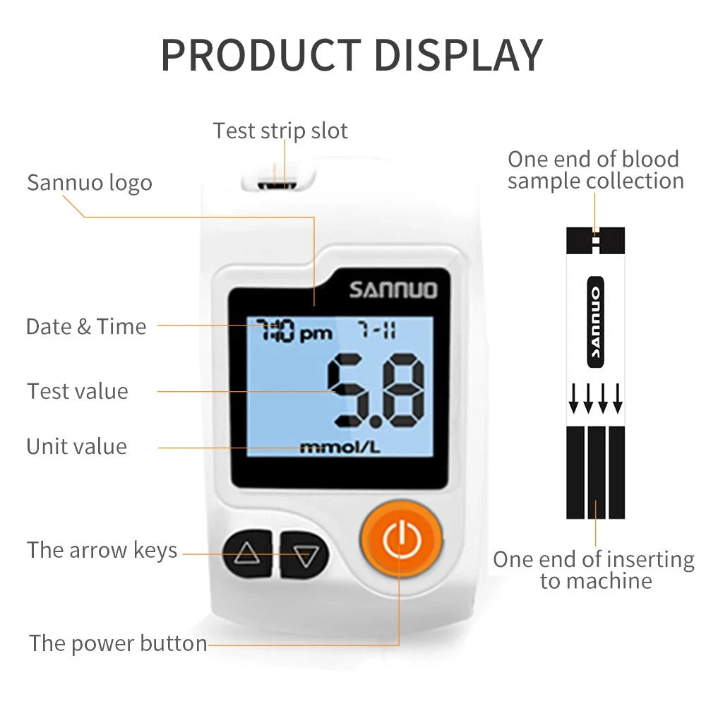 Blood Glucose Meter Blood Sugar Monitor