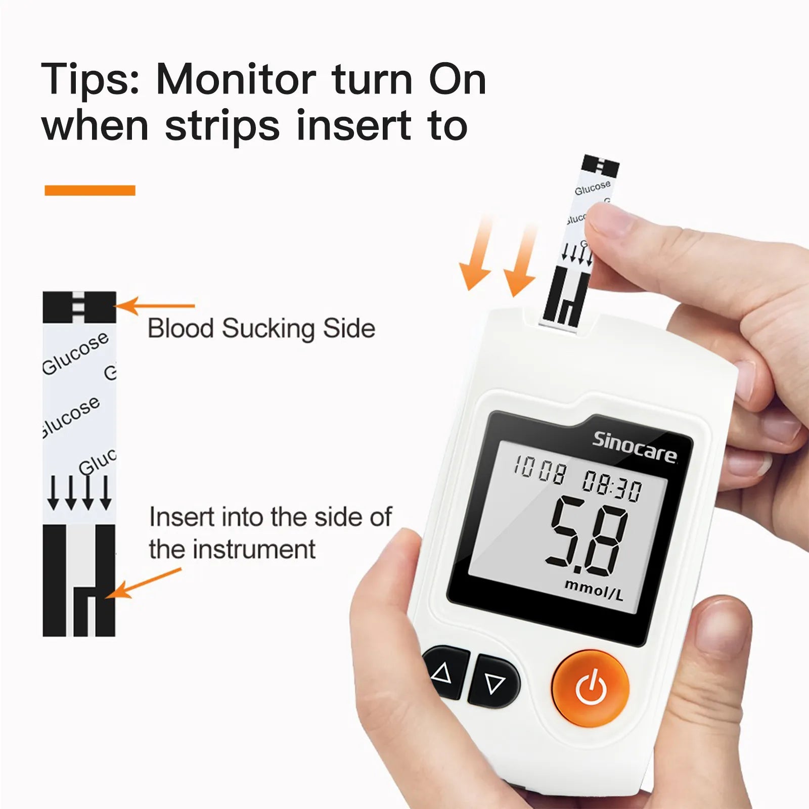 Sinocare GA-3 Blood Glucose Meter Blood Sugar Monitor