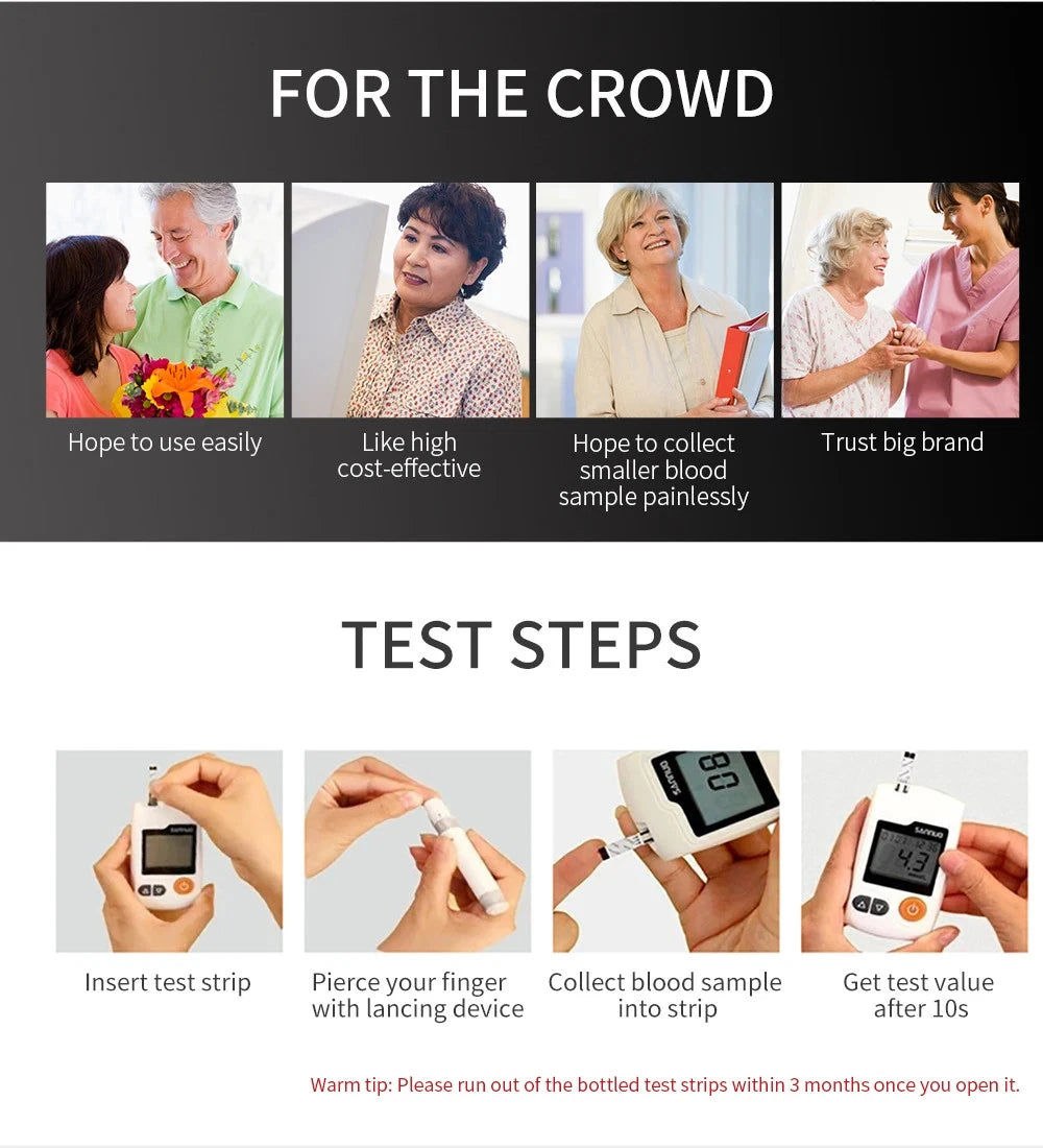 Sinocare GA-3 Blood Glucose Meter Blood Sugar Monitor