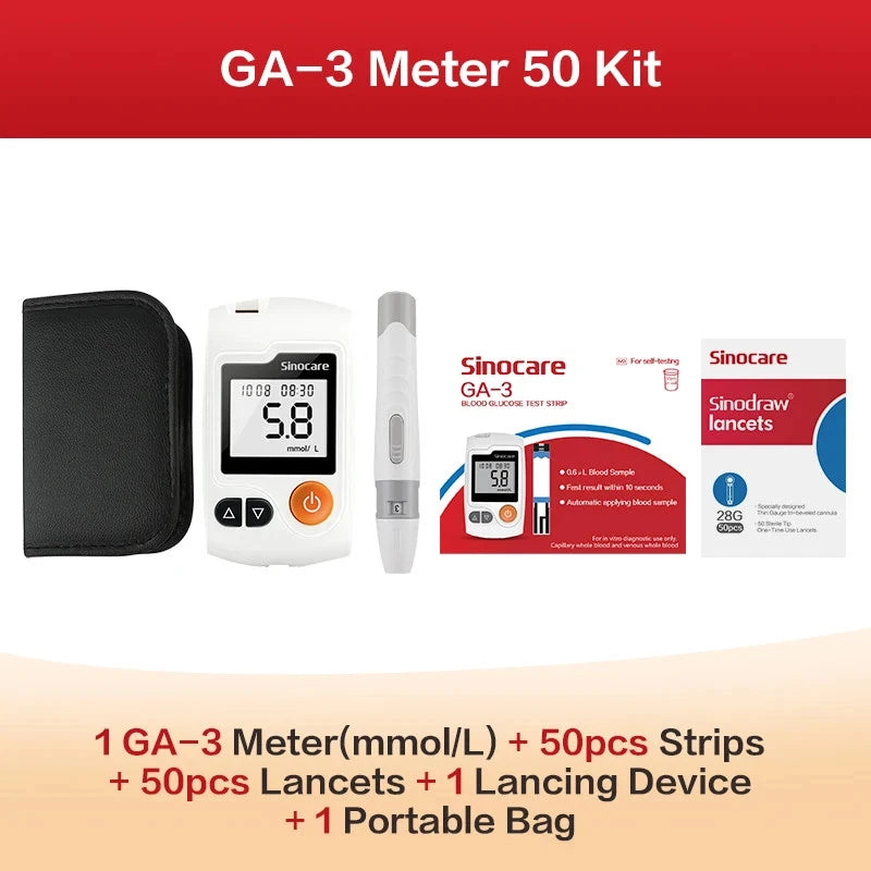 Sinocare GA-3 Blood Glucose Meter Blood Sugar Monitor