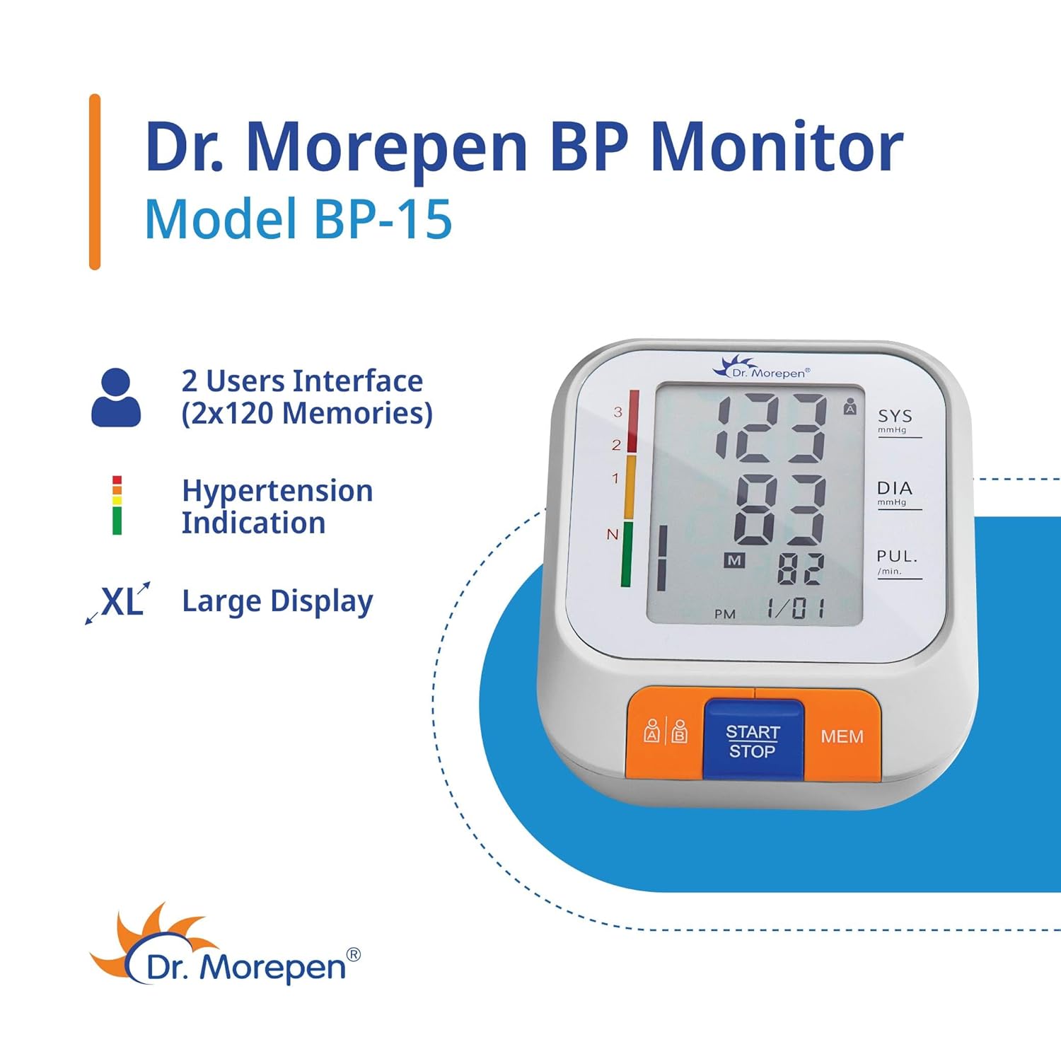 Blood Pressure Monitor BP-15 Dr. Morepen