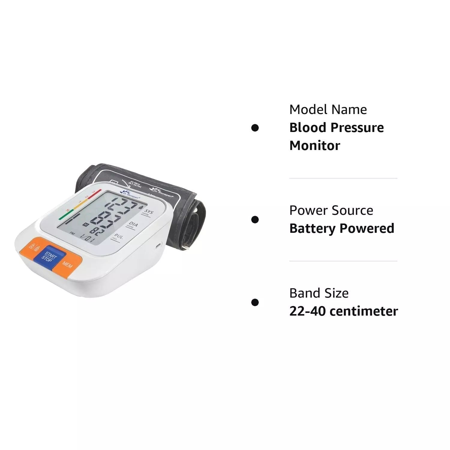 Dr. Morepen Blood Pressure Monitor BP-15
