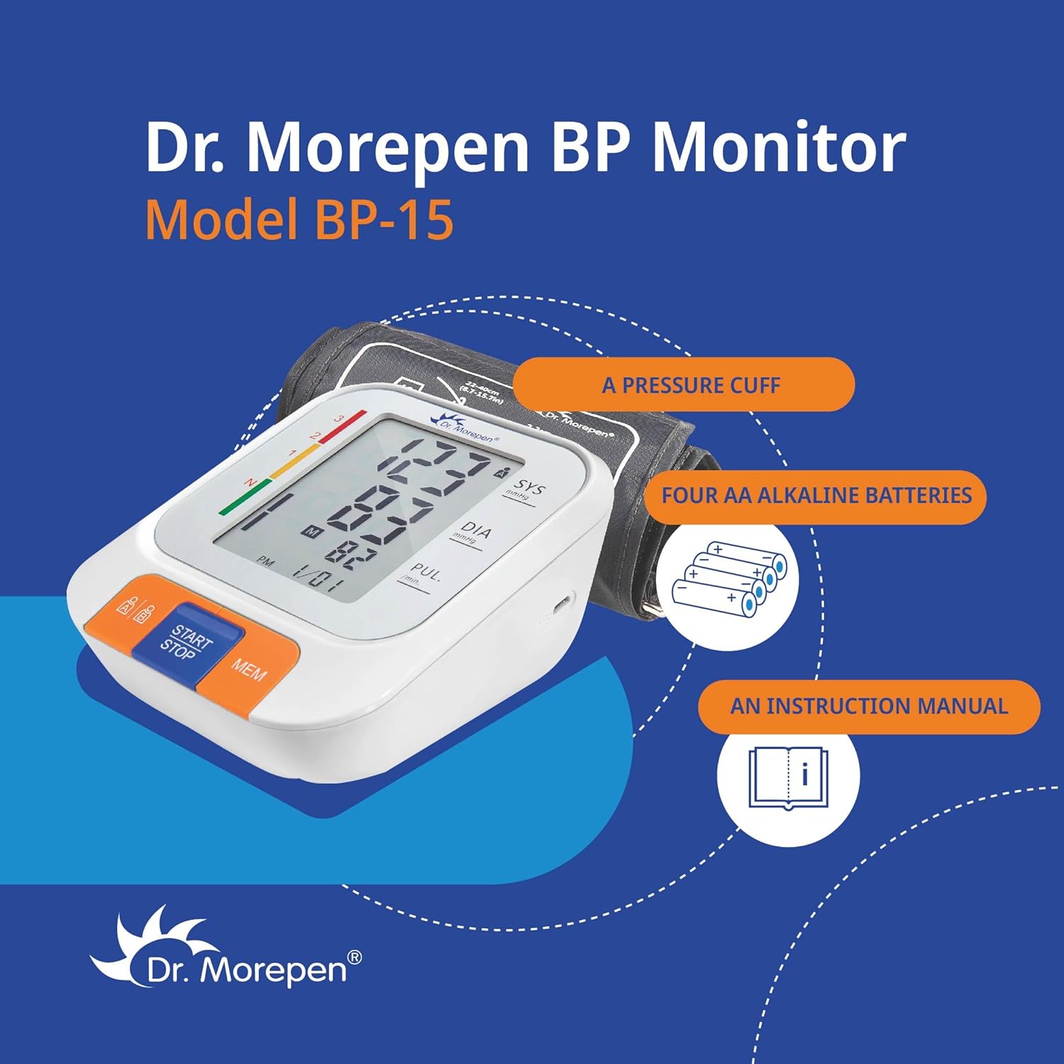 Dr. Morepen Blood Pressure Monitor BP-15