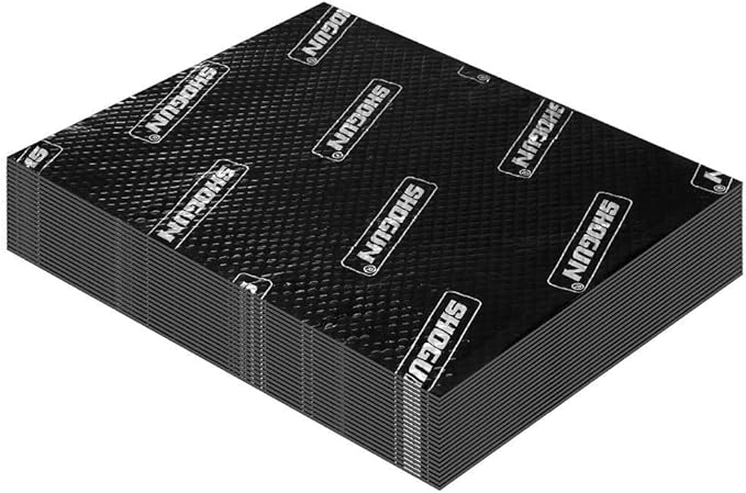 Butyl Sound Deadener Insulation Car Deadening Mat Automotive Proofing Noise Shield Truck Vibration 2.7mm Rubber 4SQM 20Pcs