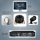 CCTV Cable For Security Camera, CCTV, DVR, Surveillance System 20M