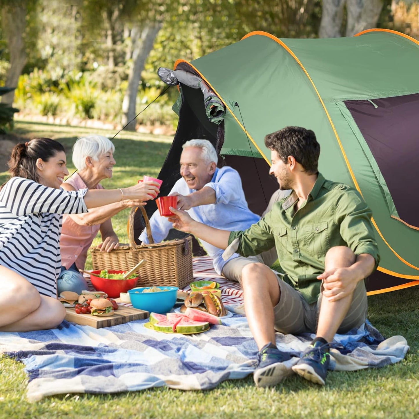 Camping Tent 4-6 Person Pop Up