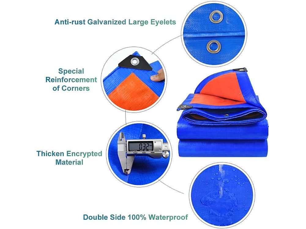 Heavy Duty Tarpaulin Covers Trap 6x6m