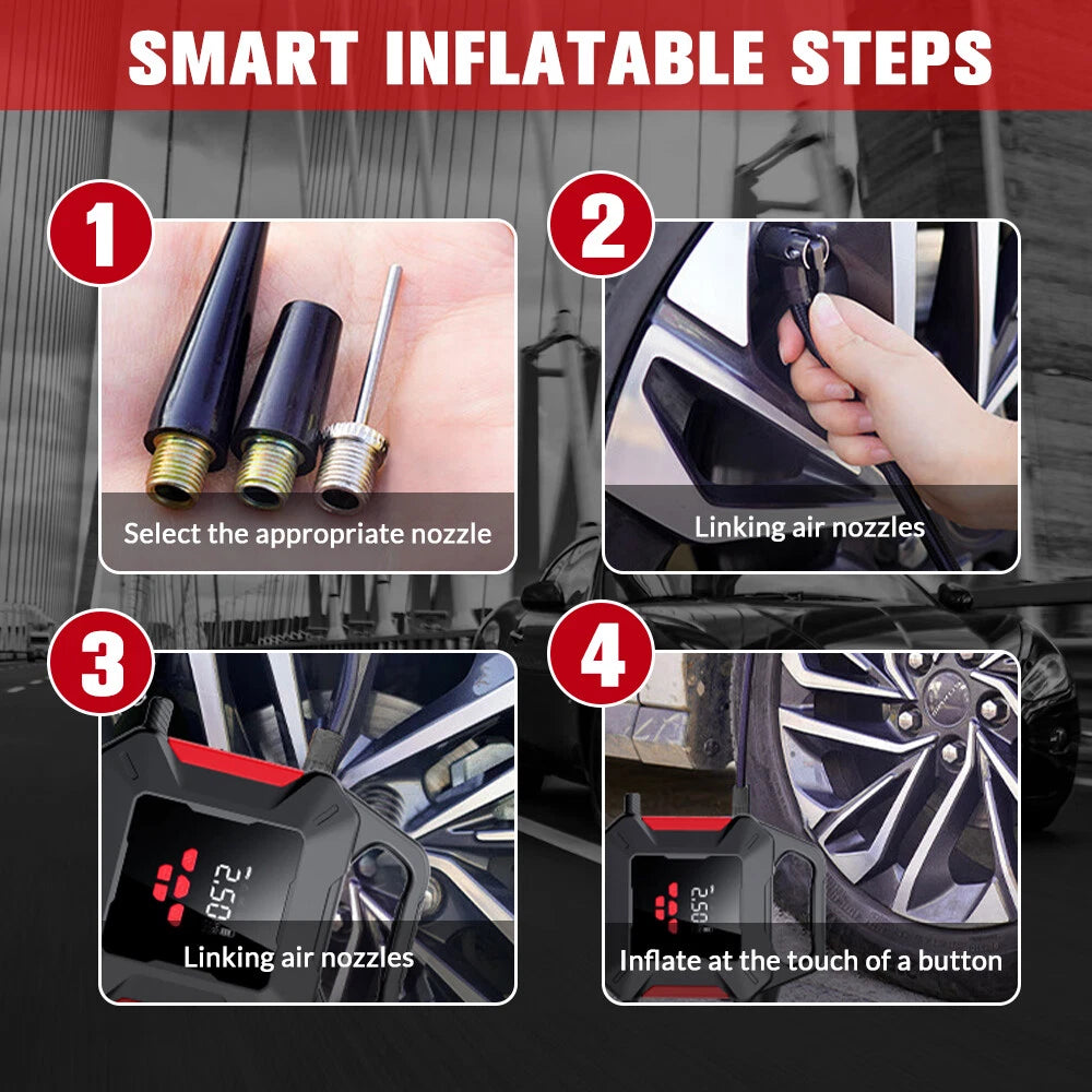 Car Jump Starter Tyre Inflator
