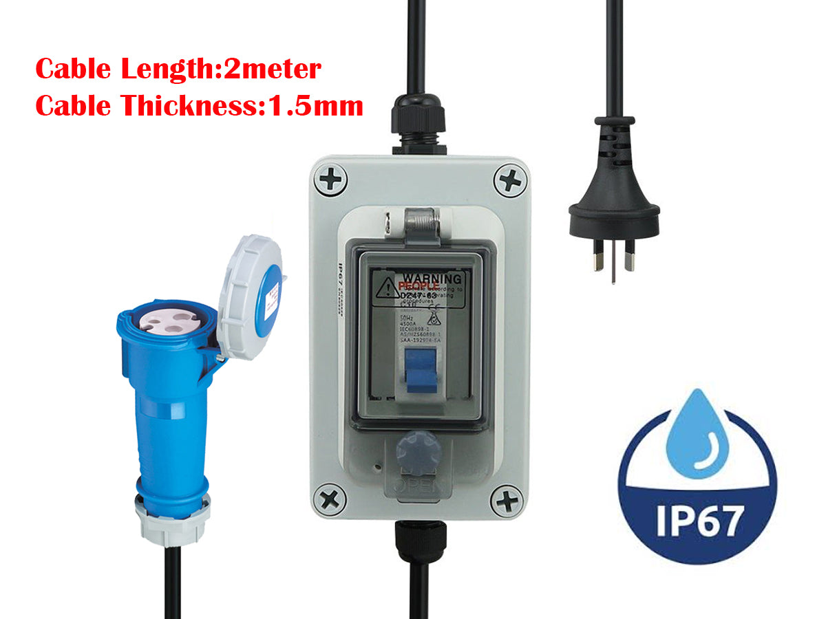 Caravan Extension Cable Adaptor 2m IP67