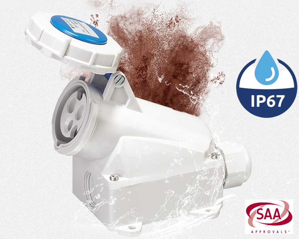 Caravan Lead Connector Female 16 Amps IP67