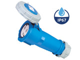 Caravan Lead Connector Plug Female 16A IP67