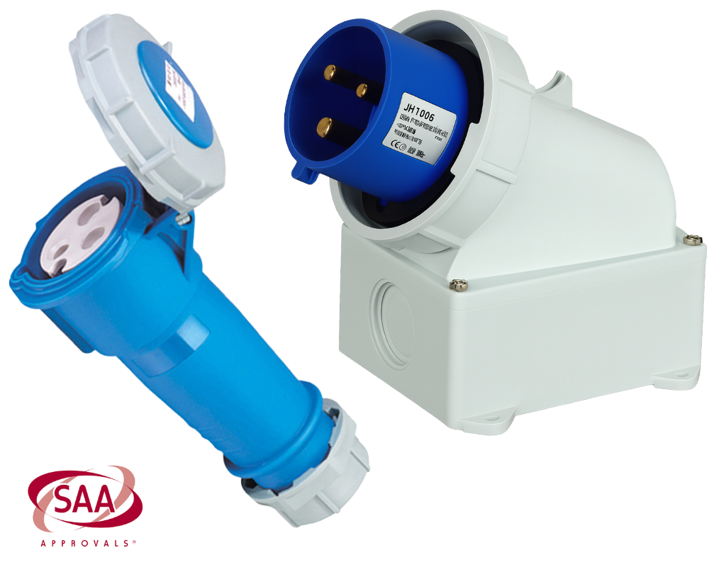 Caravan Lead Connector Plug Female and Male Inlets 16A IP67