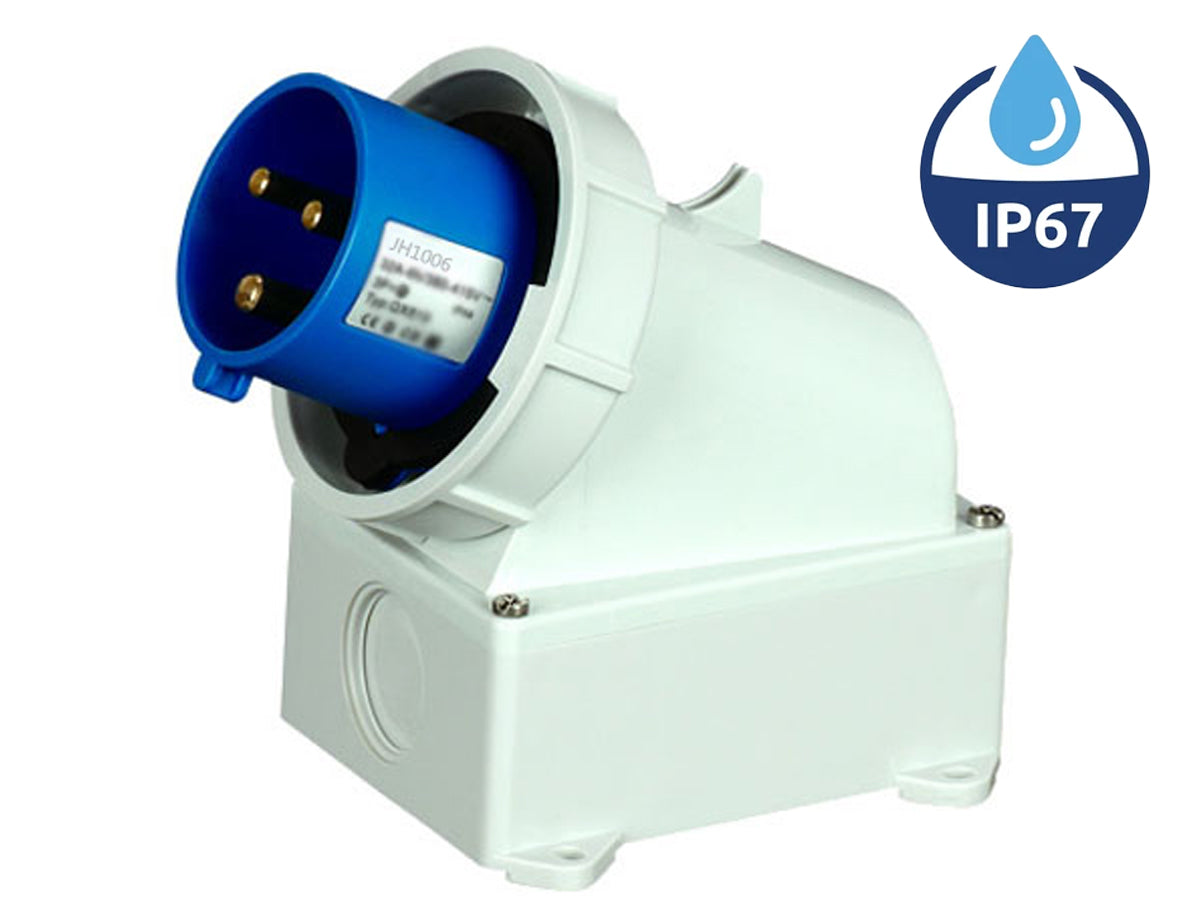 Caravan Lead Connector Plug Female and Male Inlets 16A IP67