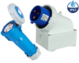 Caravan Lead Connector Plug Female and Male Inlets 16A IP67