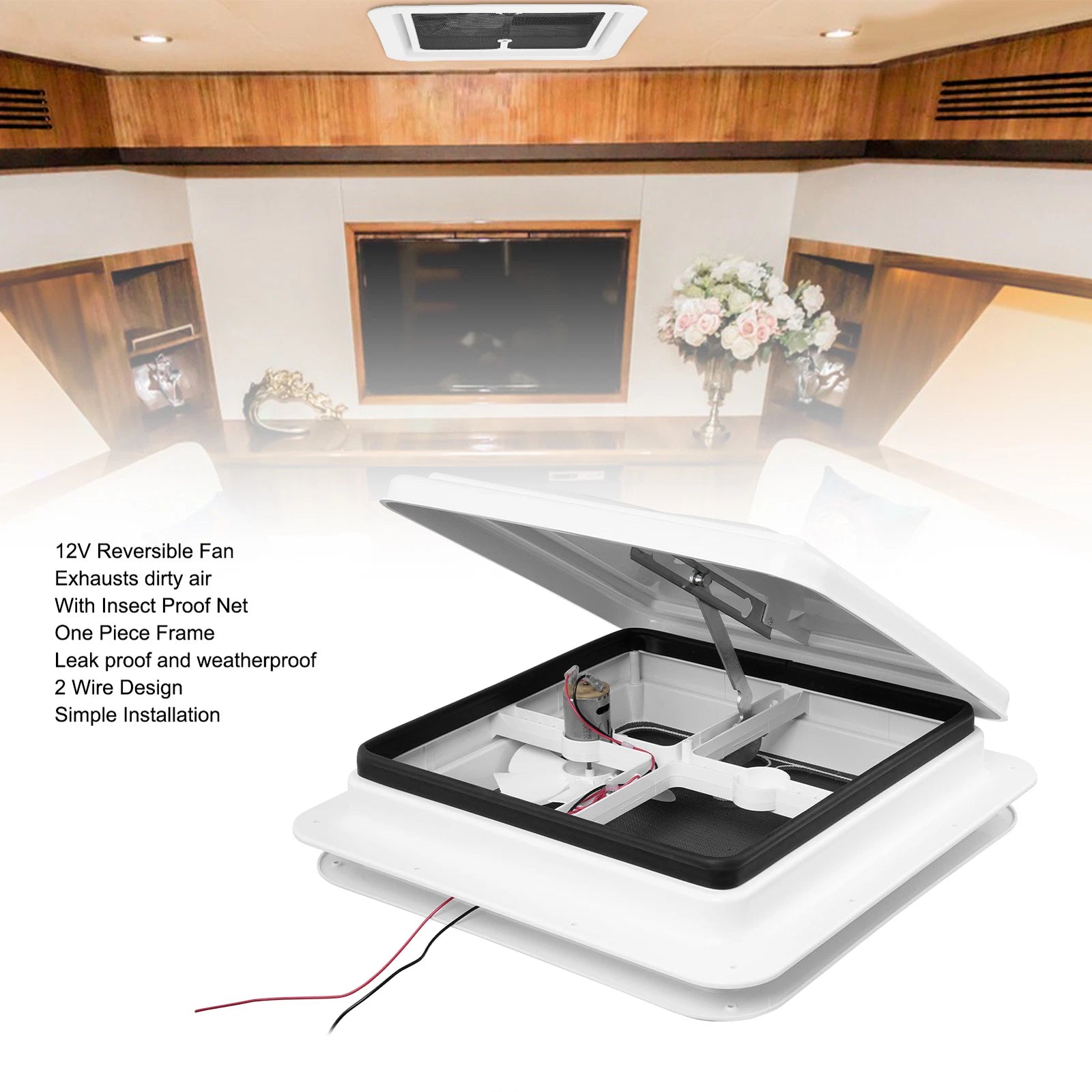 Caravan Roof Vent RV Shower Hatch