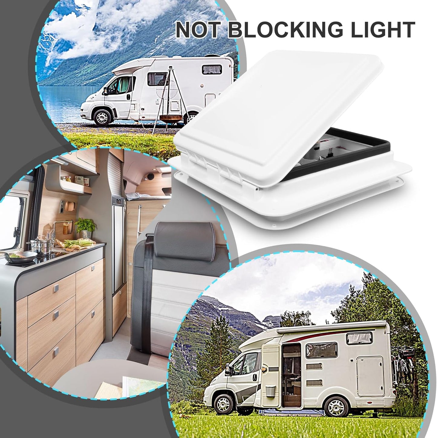 Caravan Roof Vent RV Shower Hatch