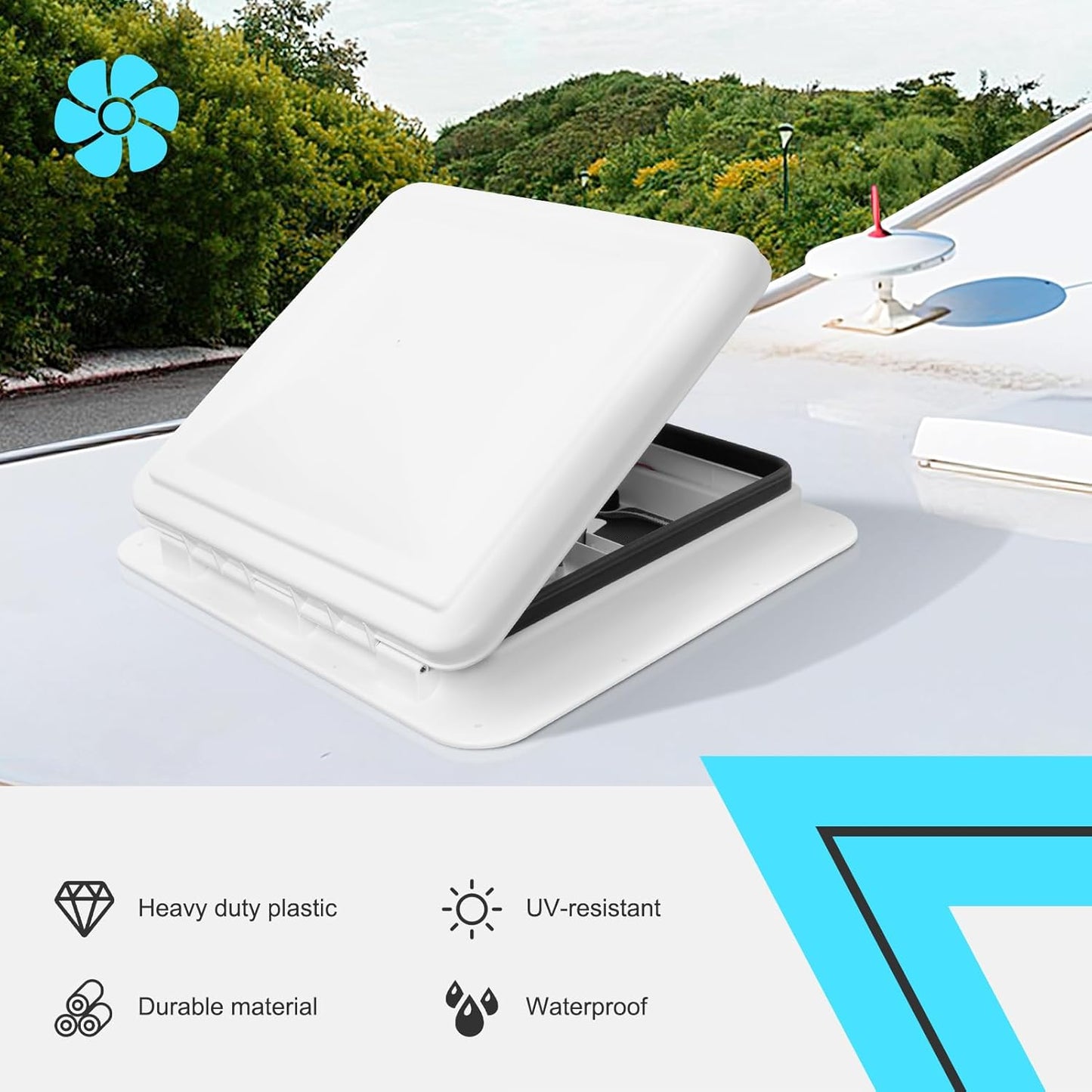 Caravan Roof Vent RV Shower Hatch