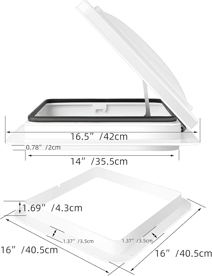 Caravan Roof Vent RV Shower Hatch