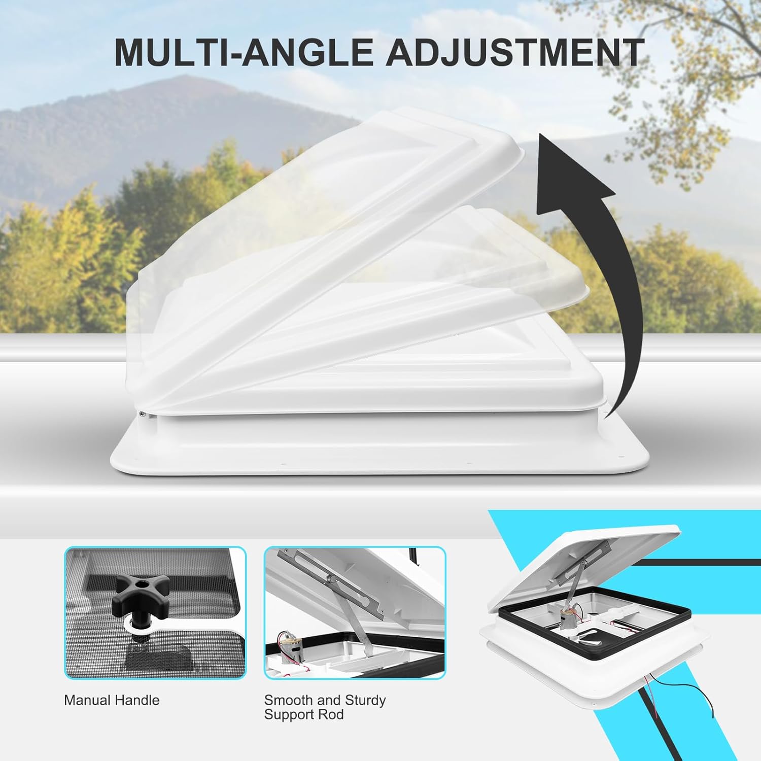 Caravan Roof Vent RV Shower Hatch