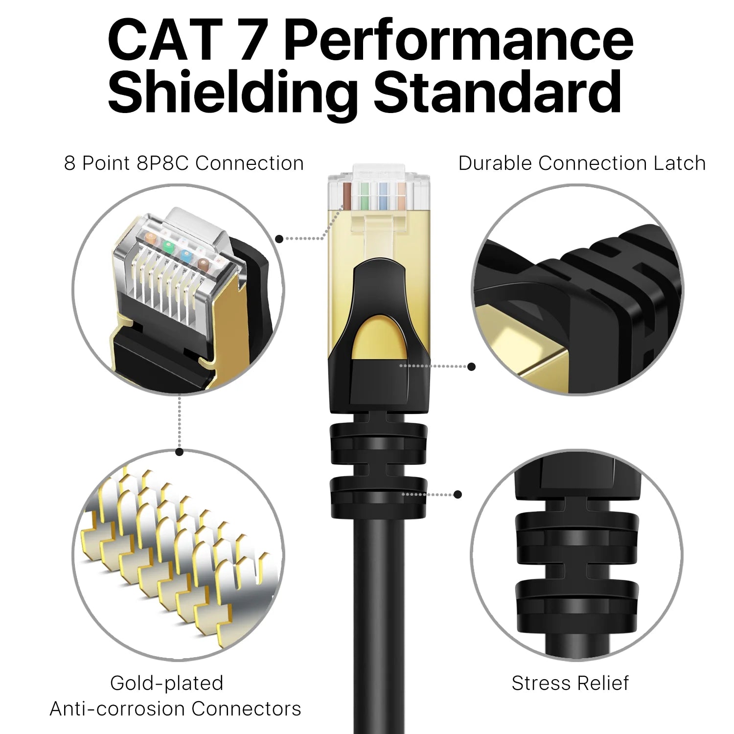 LAN Cable CAT 7 Ethernet Cable 15m