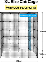 Cat Cage DIY Enclosure Pet Crate Rabbit Hutch Pet Playpen