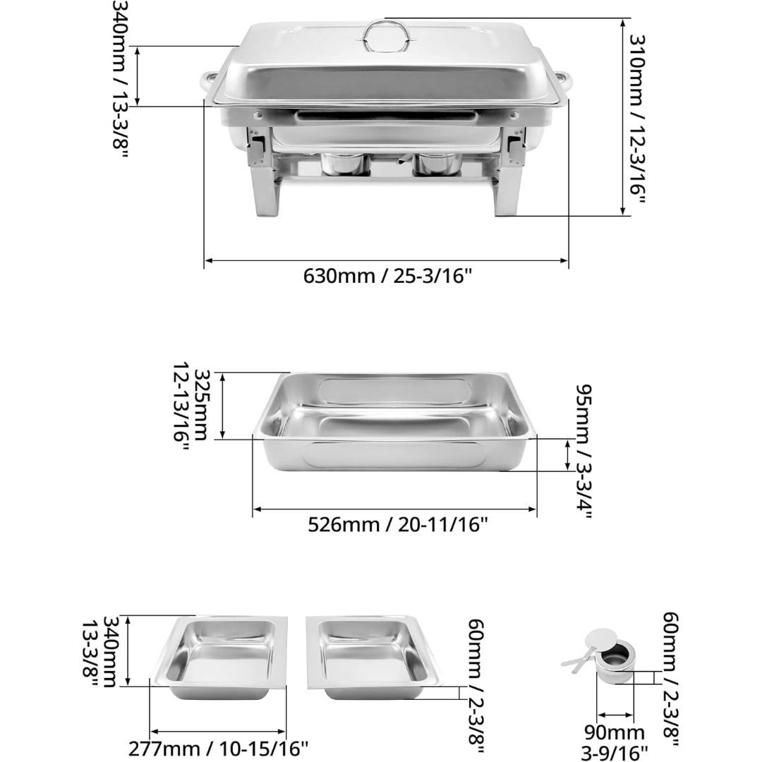 11L Chafing Dish Buffet Set – Keep Food Warm in Style