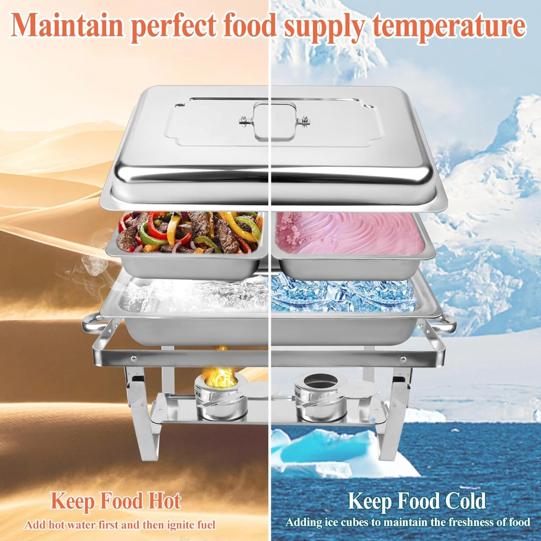 11L Chafing Dish Buffet Set – Keep Food Warm in Style