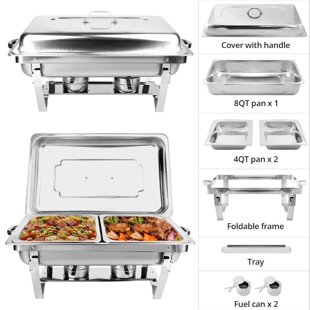 11L Chafing Dish Buffet Set – Keep Food Warm in Style