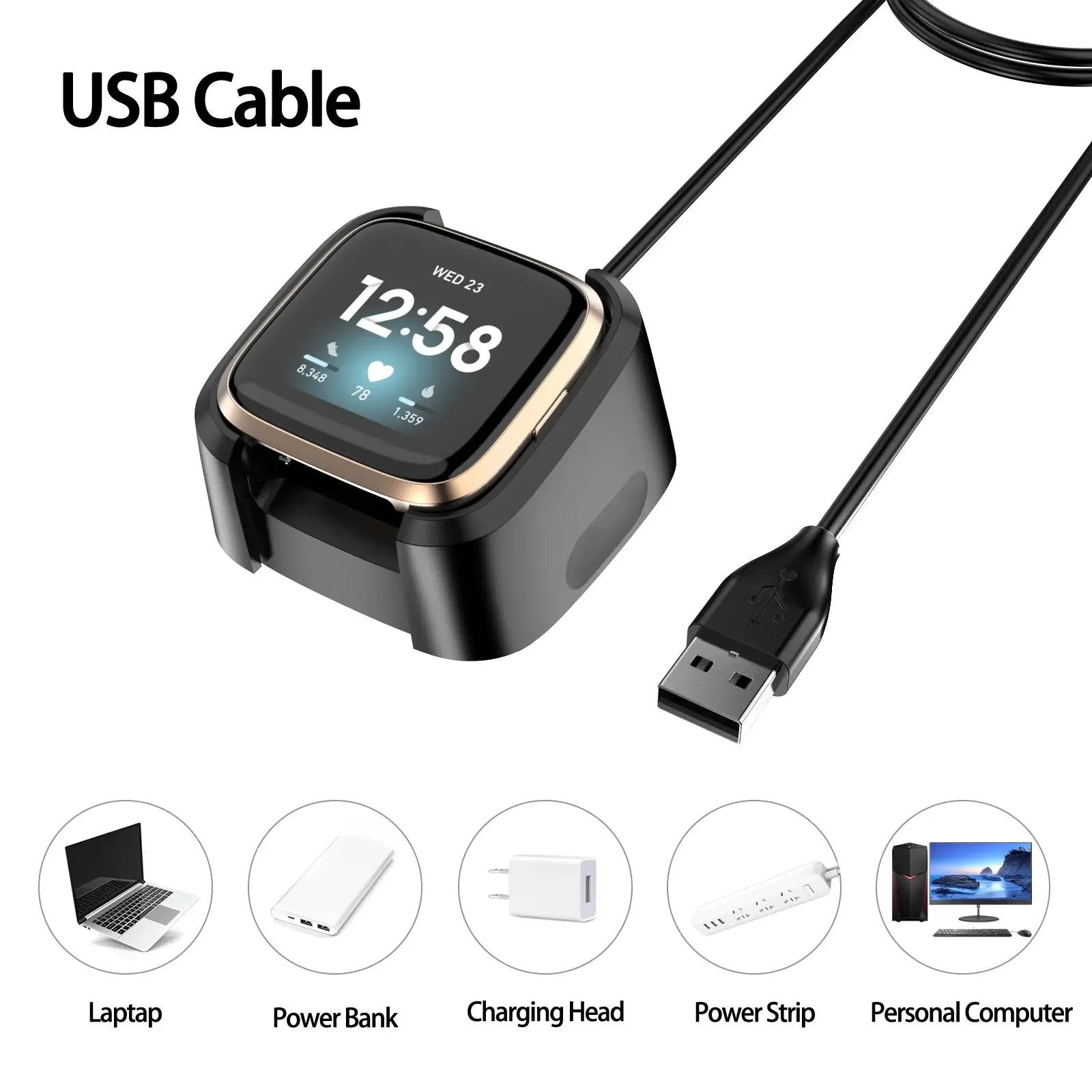 Charging Cable for Fitbit Versa 2