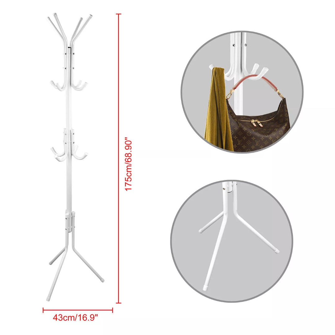 Coat Rack Stand (White)