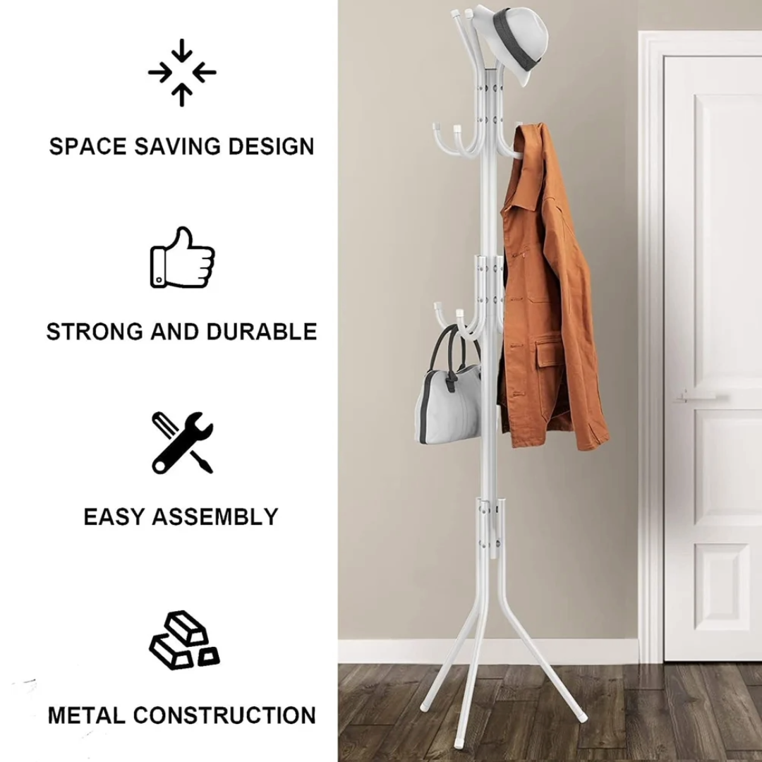 Coat Rack Stand (White)