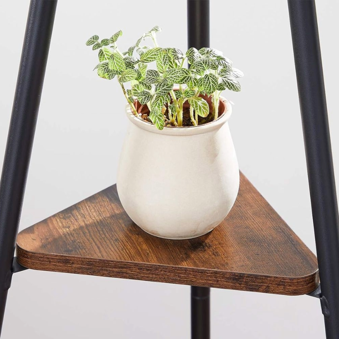 Coat Rack Freestanding Coat Hanger Stand Hall Tree with 2 Shelves