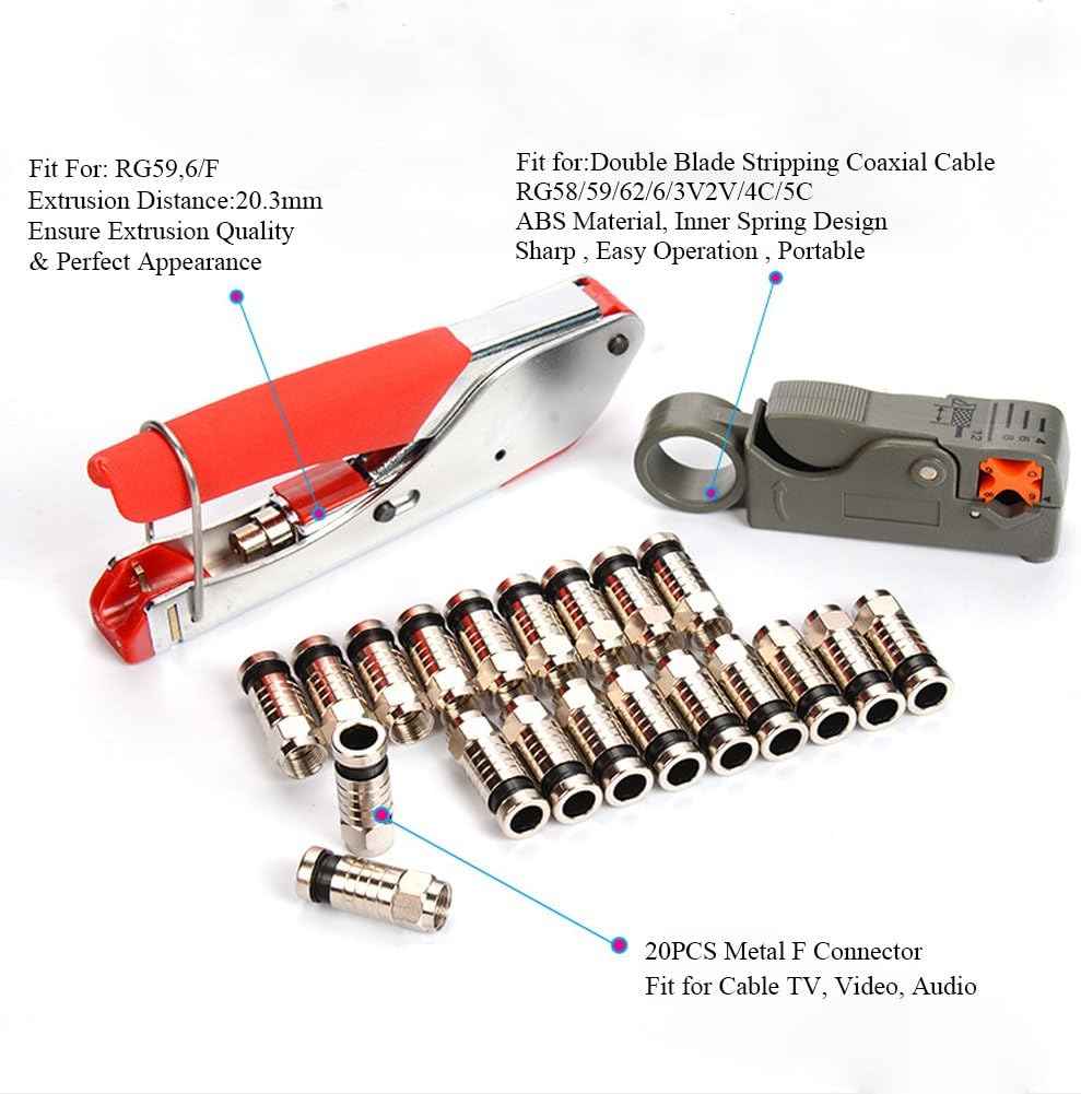 Coaxial Cable Crimper Tool