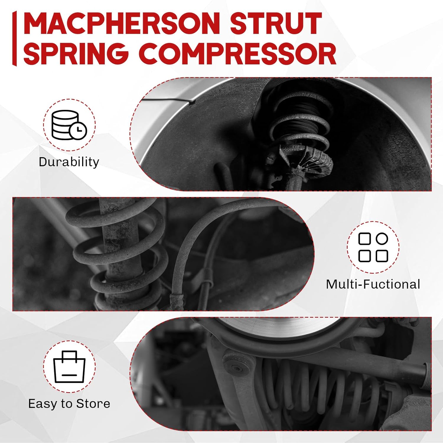Coil Spring Compressor Car Garage Tool Kit