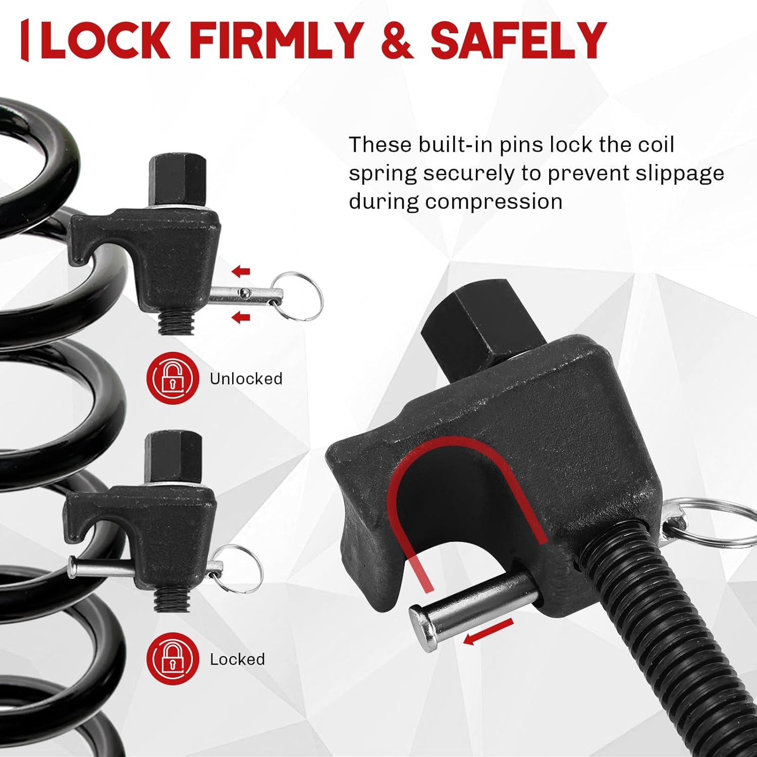 Coil Spring Compressor Car Garage Tool Kit