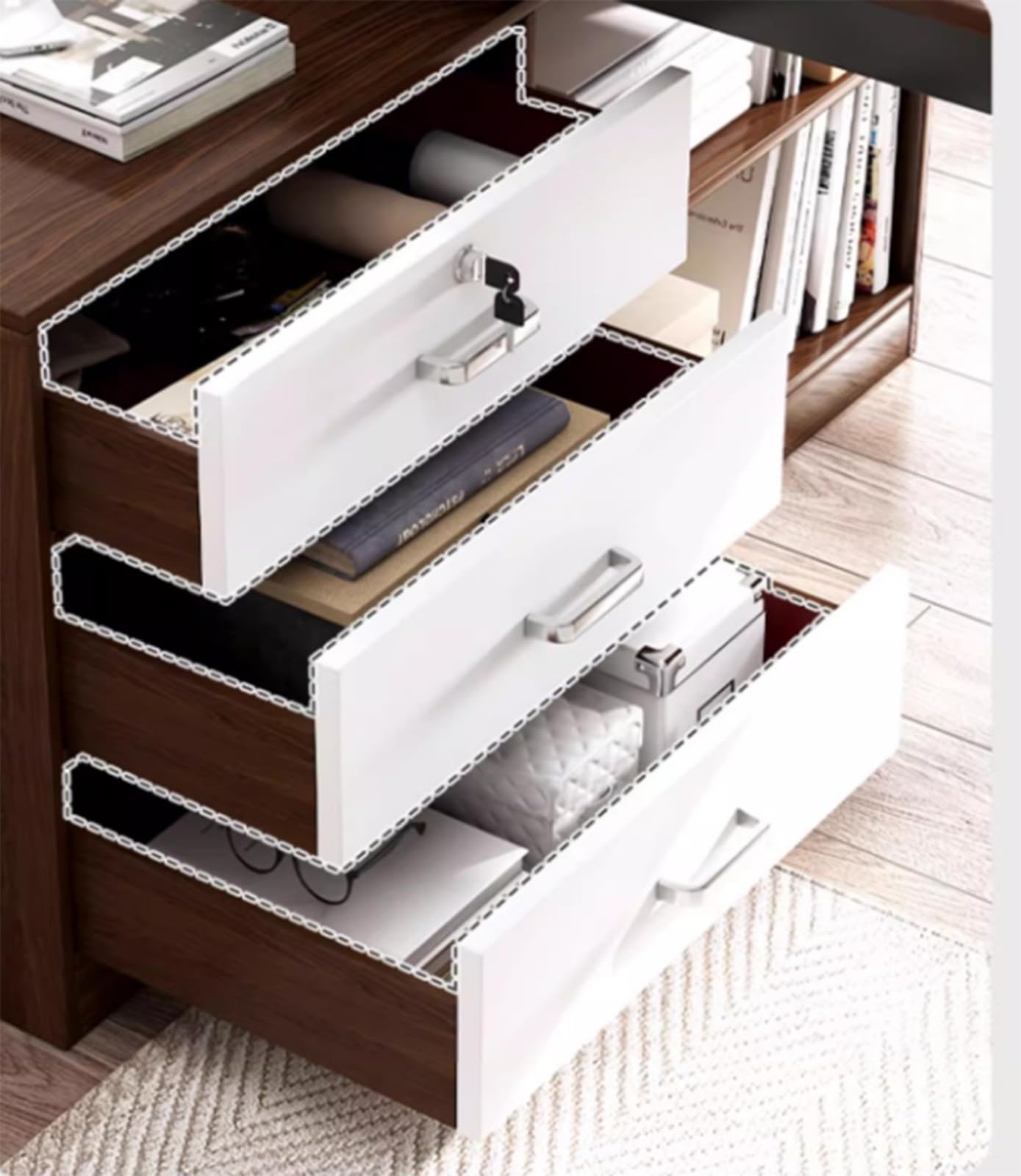 Computer Desk Office Desk Table 140cm