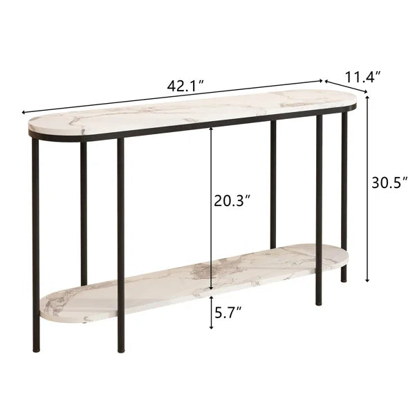 Console Table Hallway Table With Shelves