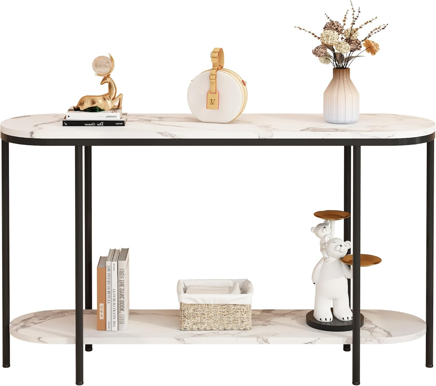 Console Table Hallway Table With Shelves