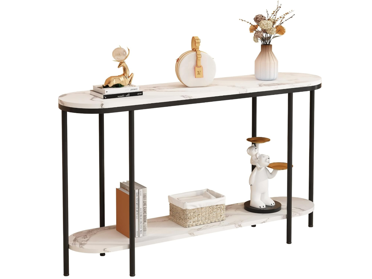 Console Table Hallway Table With Shelves
