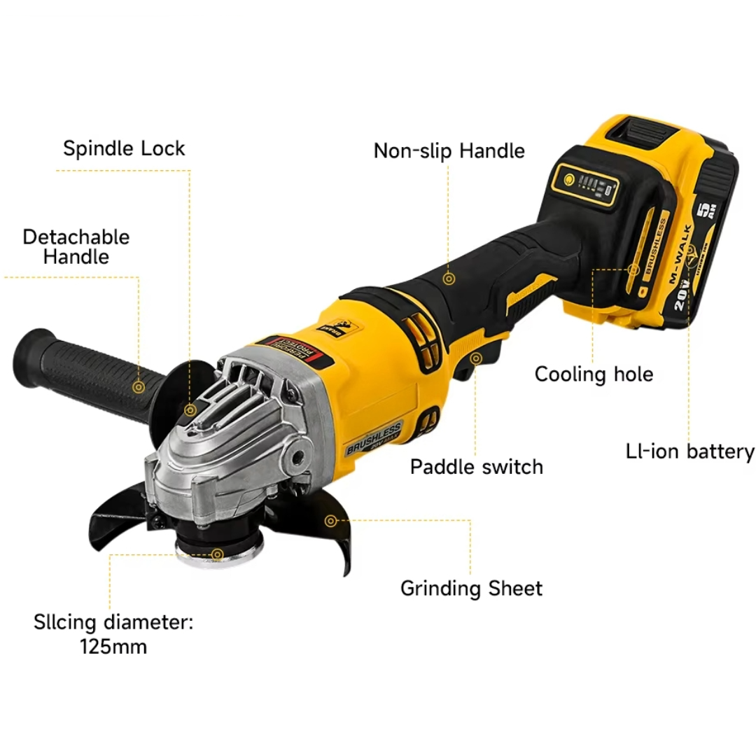 Cordless Electric Grinder Cut-Off Grinder