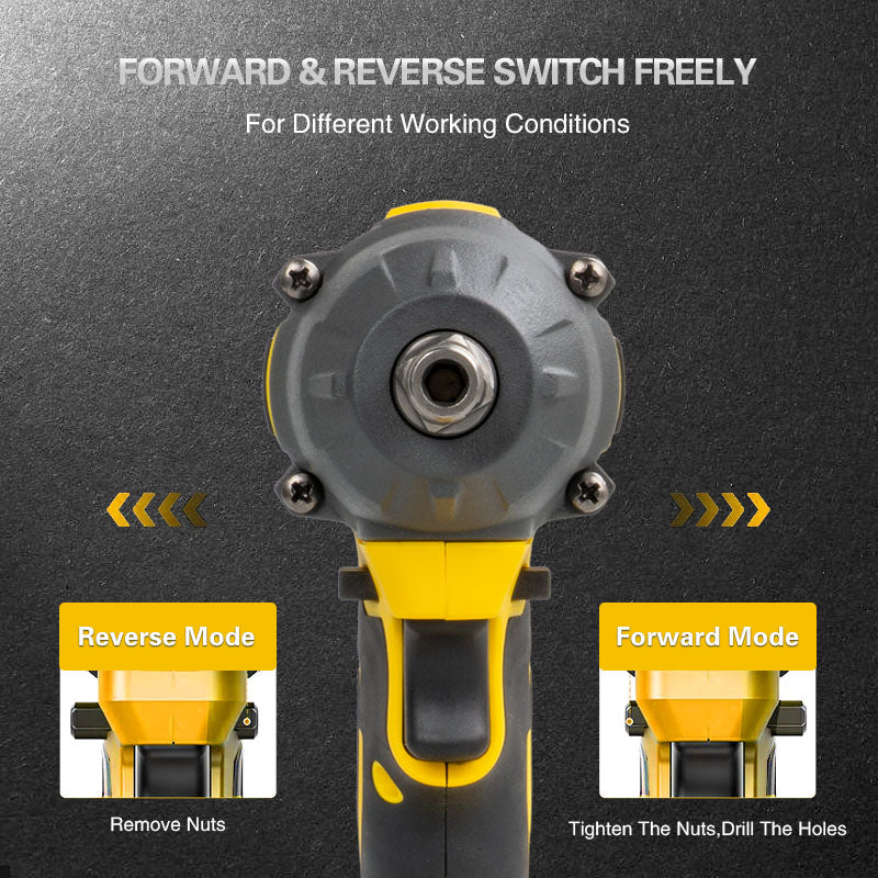 Cordless Electric Impact Wrench With Battery