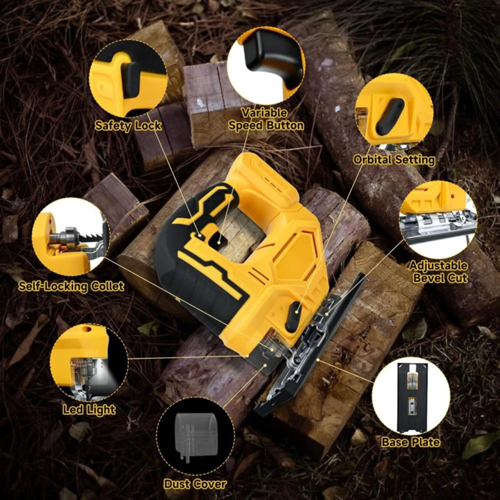 Cordless Electric Jigsaw with Battery