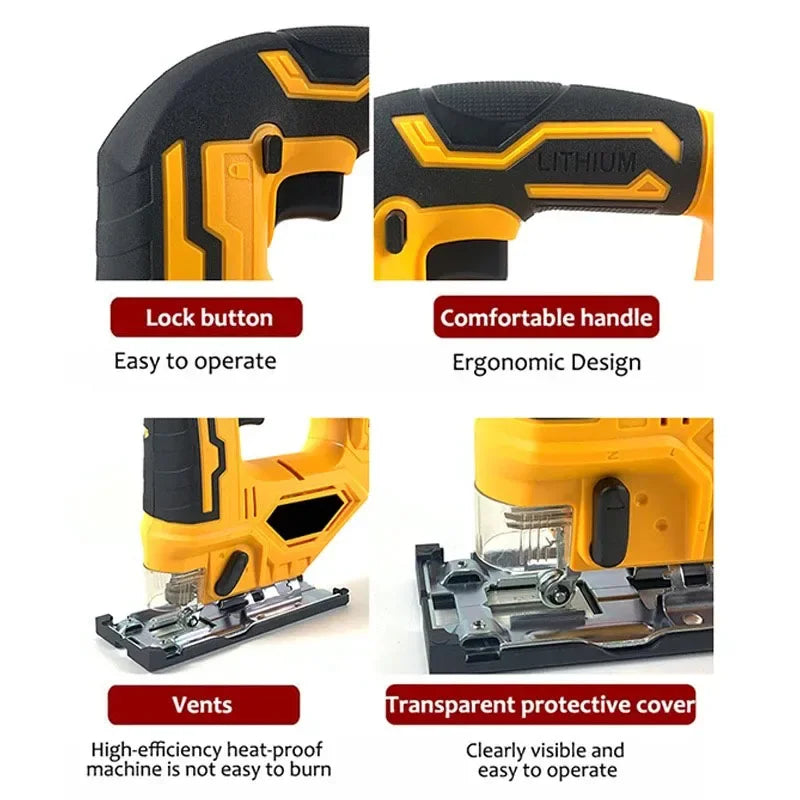 Cordless Electric Jigsaw with Battery